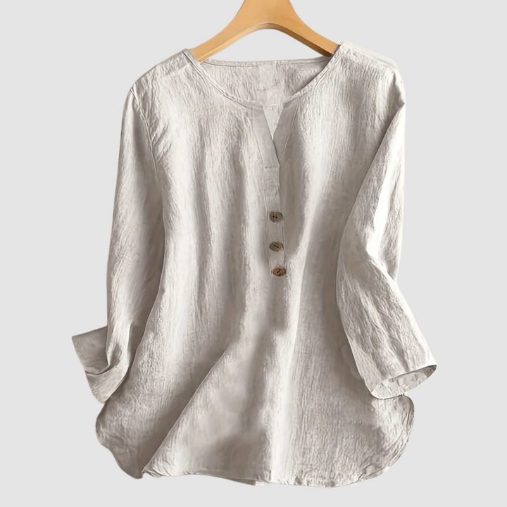 Melisa™ Casual Cotton &amp; Linen Blouse