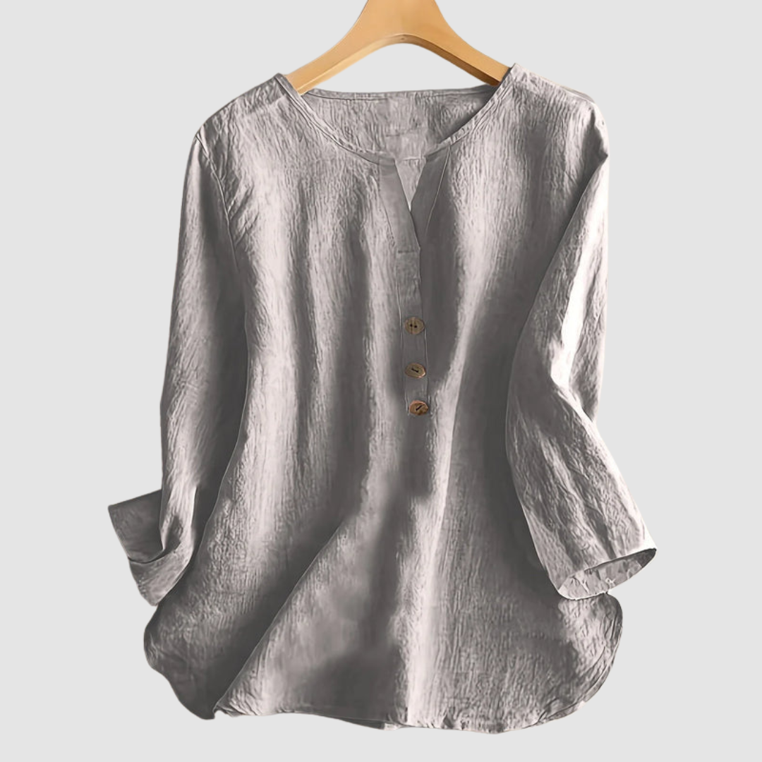 Melisa™ Casual Cotton &amp; Linen Blouse
