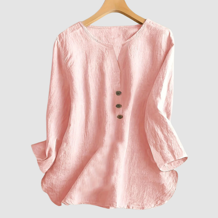 Melisa™ Casual Cotton &amp; Linen Blouse
