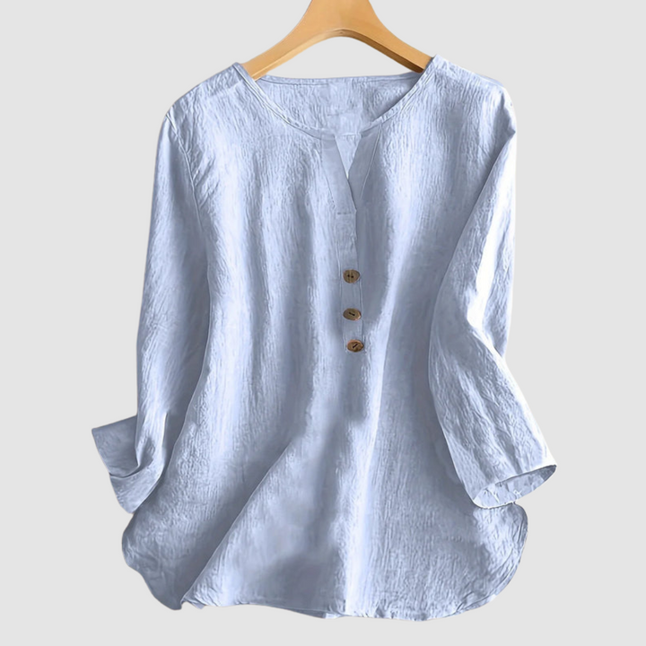 Melisa™ Casual Cotton &amp; Linen Blouse