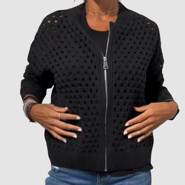 Claudia™ Lightweight Comfort Zip Cardigan