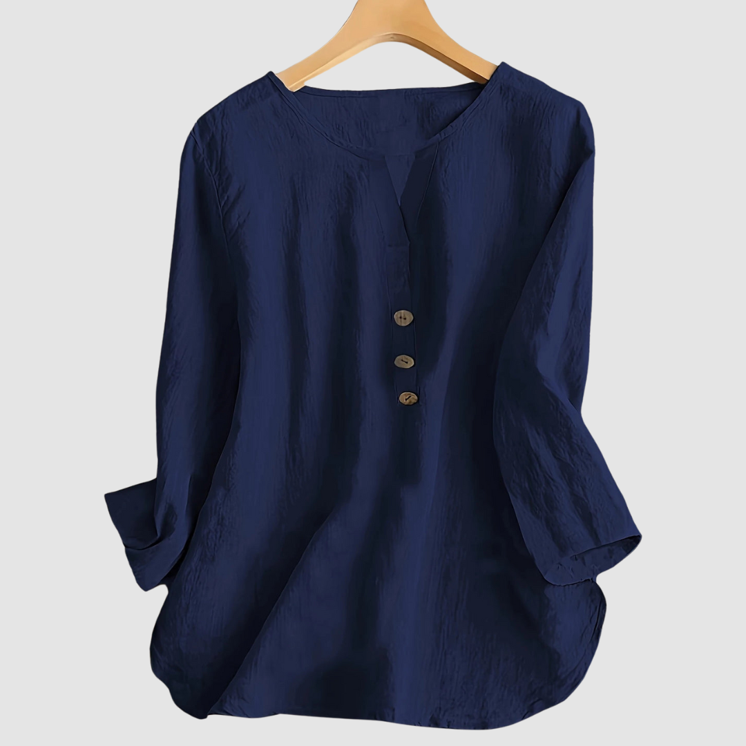 Melisa™ Casual Cotton &amp; Linen Blouse