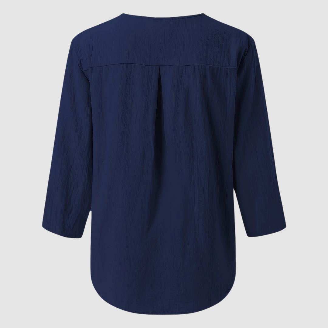 Melisa™ Casual Cotton &amp; Linen Blouse