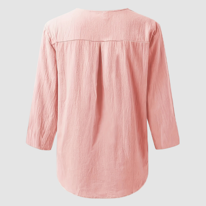 Melisa™ Casual Cotton &amp; Linen Blouse