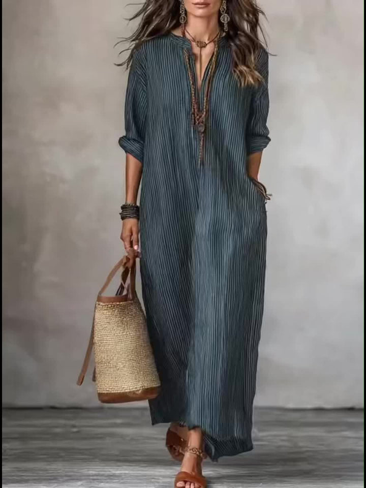 Oakley | Timeless Blue Maxi Dress