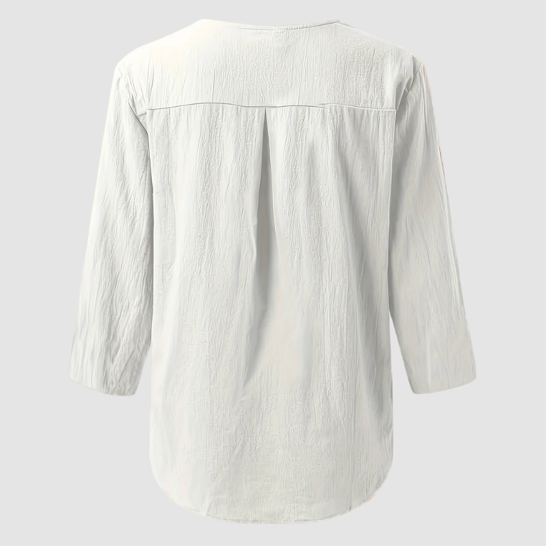 Melisa™ Casual Cotton &amp; Linen Blouse