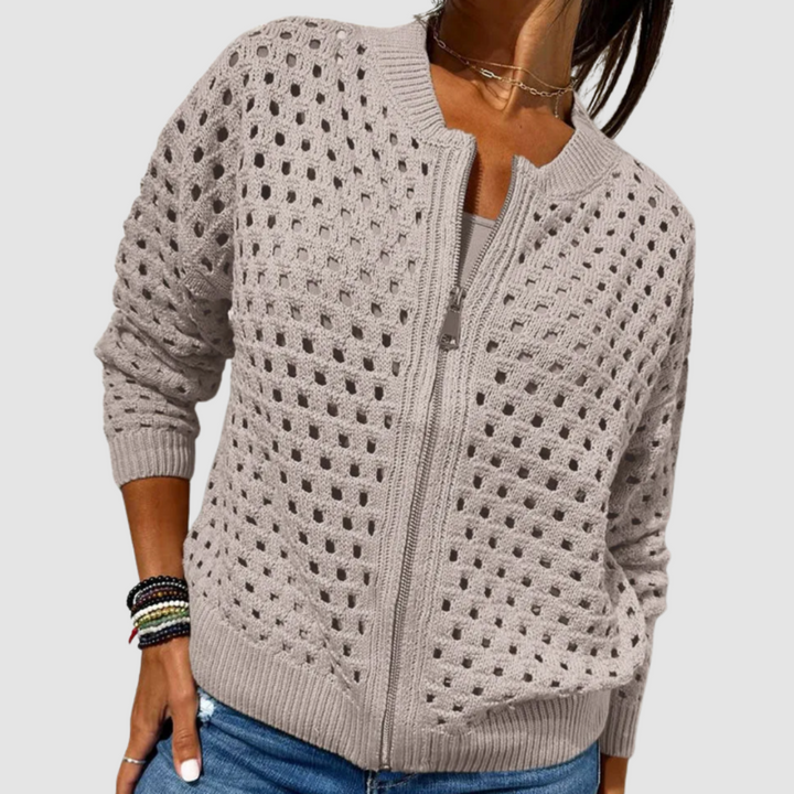 Claudia™ Lightweight Comfort Zip Cardigan