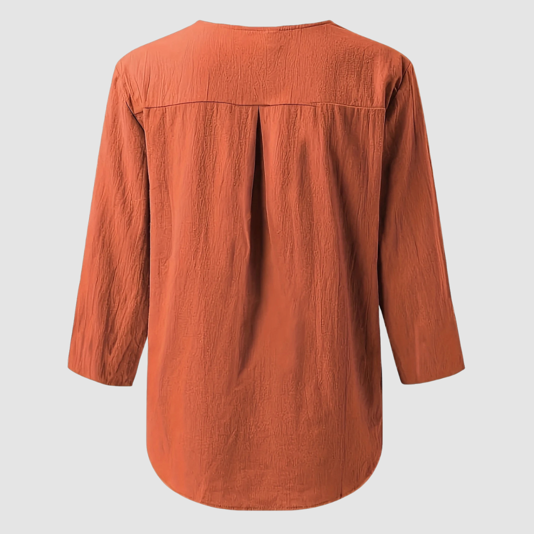 Melisa™ Casual Cotton &amp; Linen Blouse