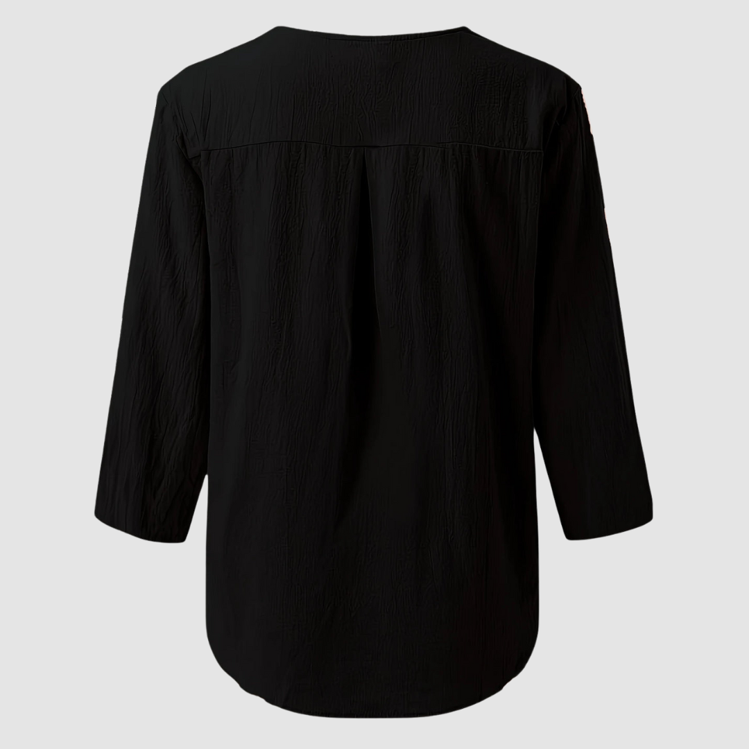 Melisa™ Casual Cotton &amp; Linen Blouse