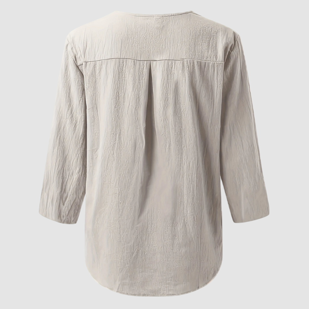 Melisa™ Casual Cotton &amp; Linen Blouse