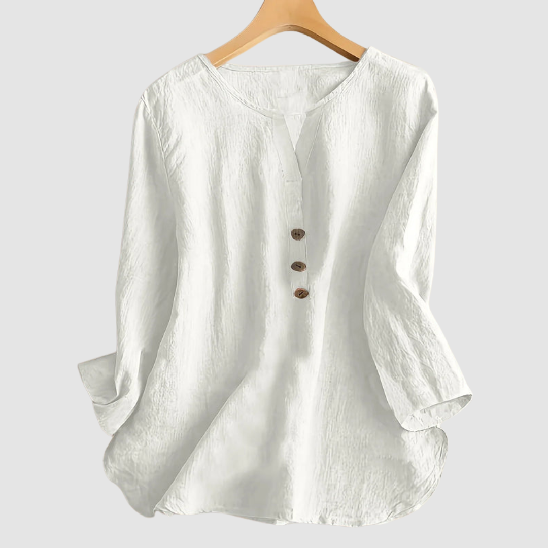 Melisa™ Casual Cotton &amp; Linen Blouse
