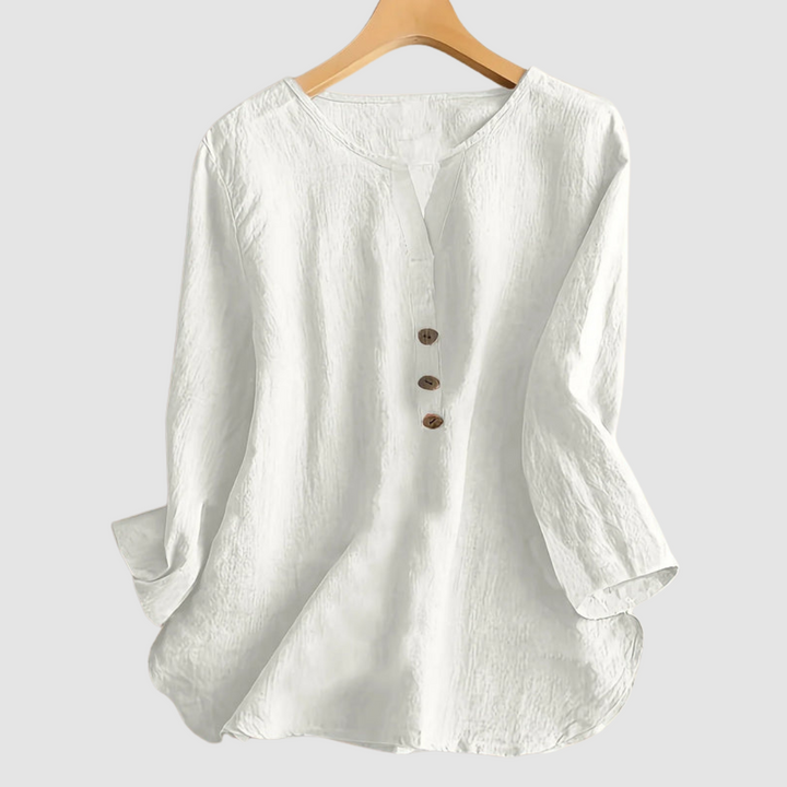 Melisa™ Casual Cotton &amp; Linen Blouse
