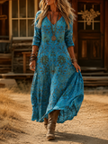 Belvina | Vintage Bohemian Autumn Dress