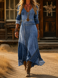 Calindra | Vintage Bohemian Autumn Dress