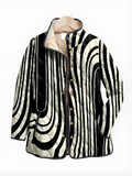 COLETTE™ | Casual Quilted Jacket with Abstract Geometric Design