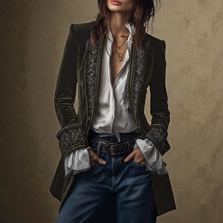 Elise™ | Luxe Velvet Jacket