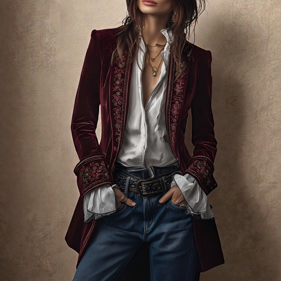 Elise™ | Luxe Velvet Jacket