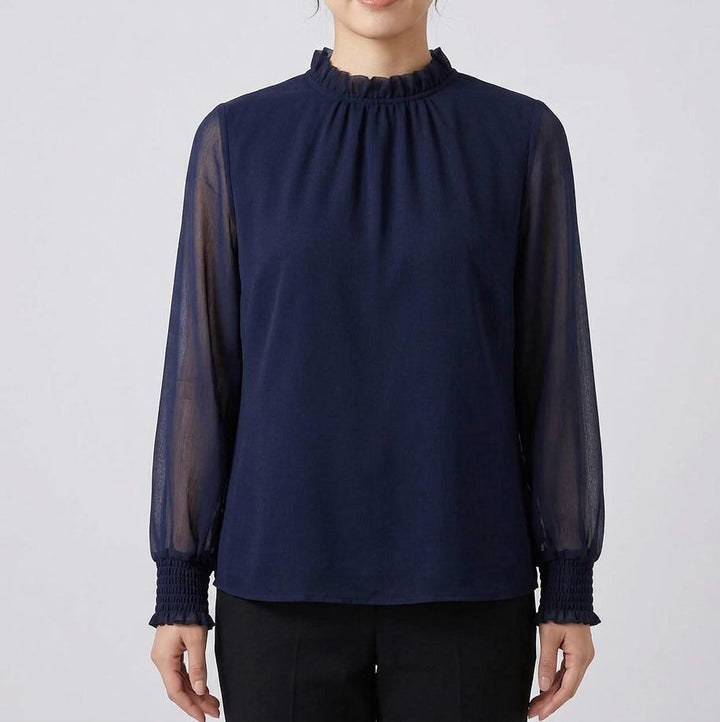 Helen | The Viaduct Sheer Ruffle Blouse