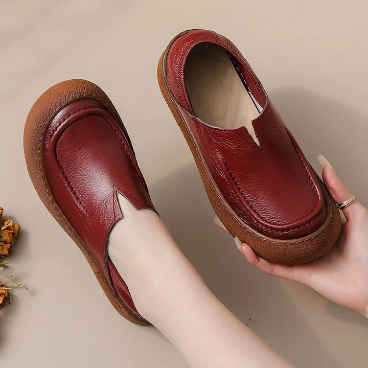 Sarah | Comfortable Orthopedic Leather Shoes | Easy Slip-On