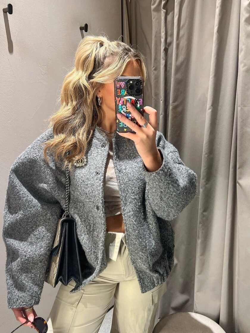 Audrina | Oversized Open Jacket