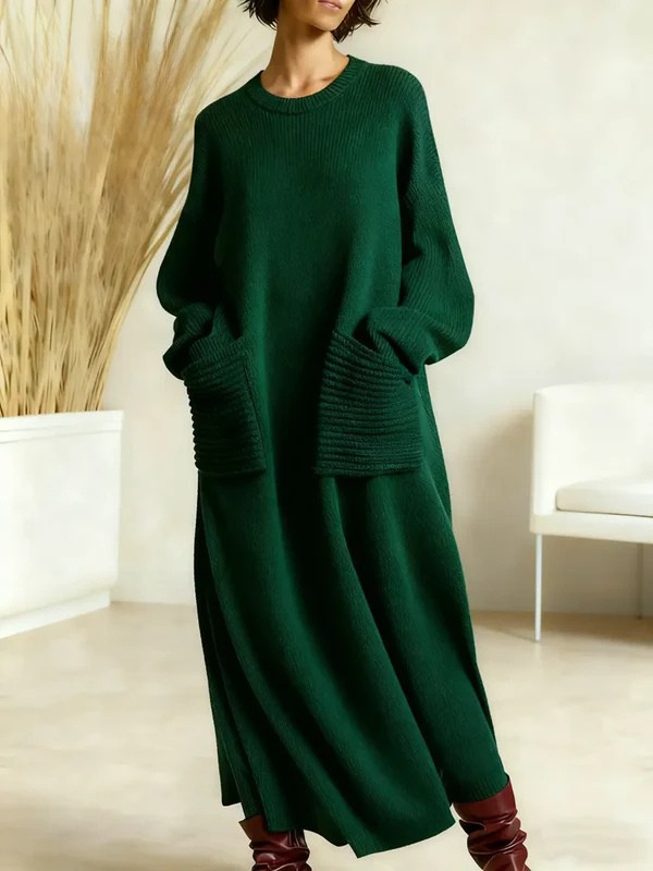 Mila – Knitted Dress with Pockets