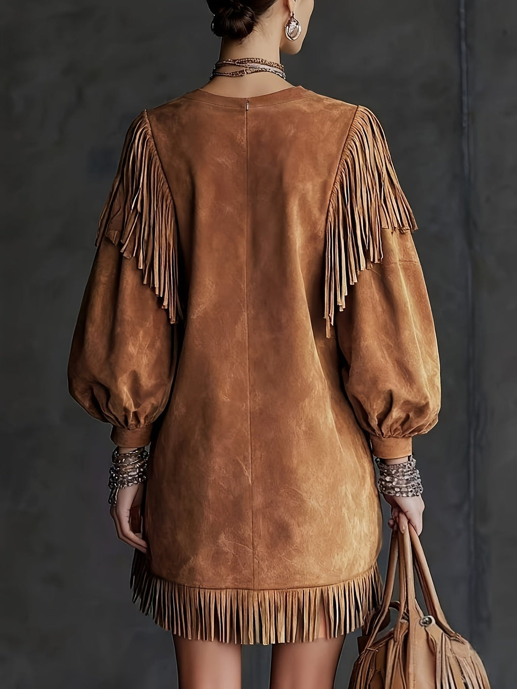 Rachael | Western Fringe Mini Dress