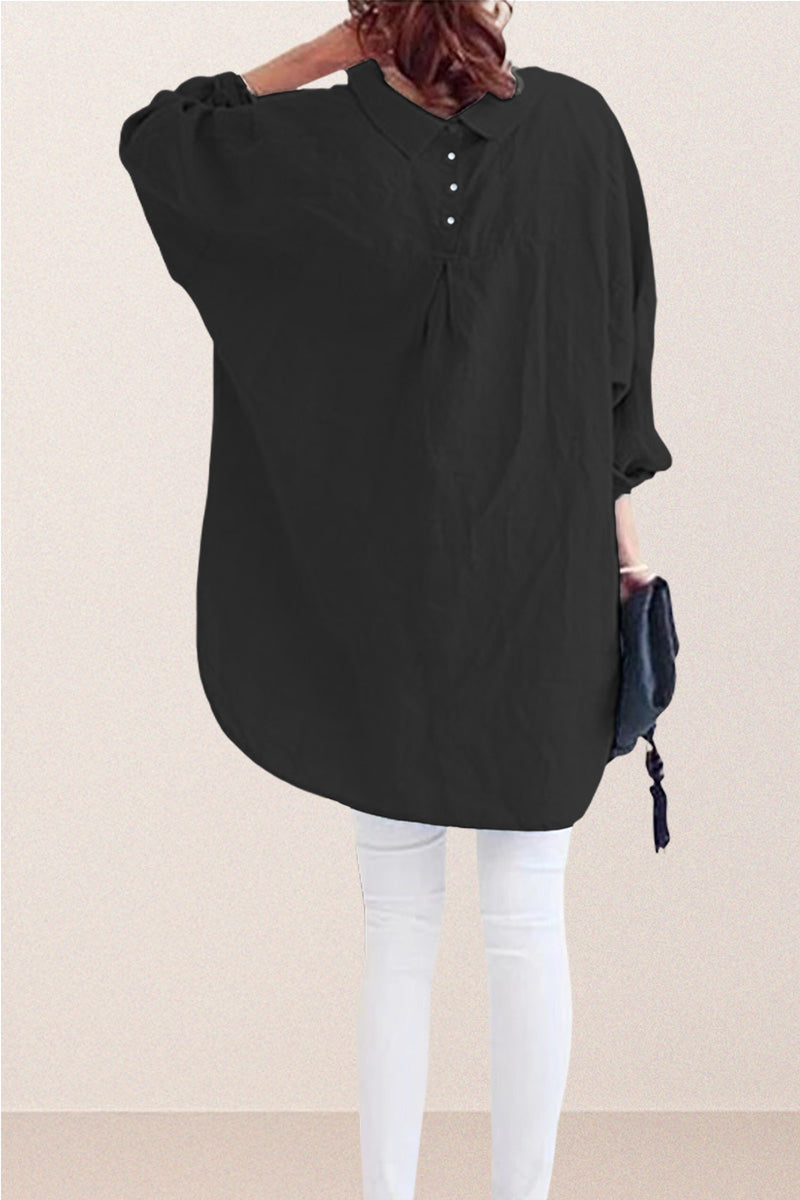 Oversized 100% Cotton Linen Shirt