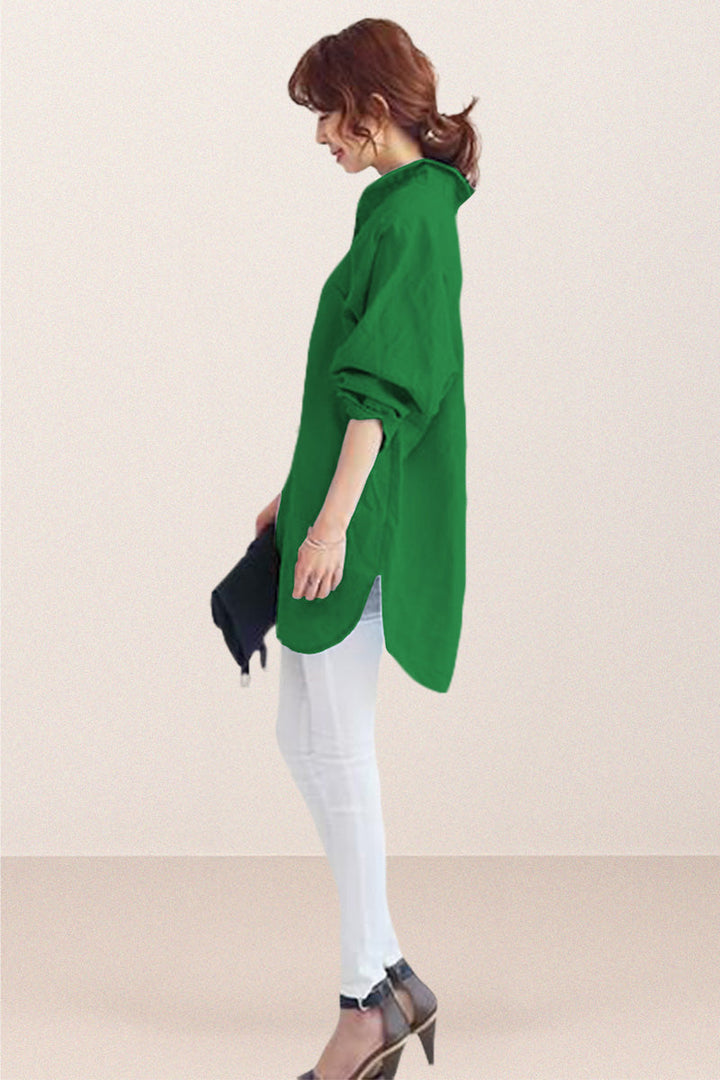 Oversized 100% Cotton Linen Shirt